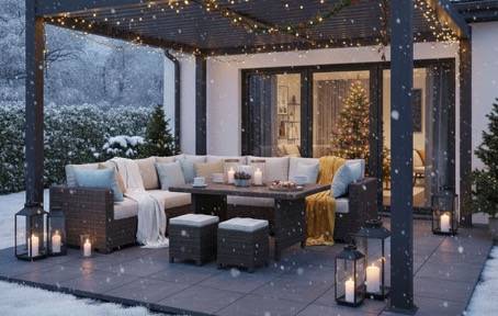 Vánoční výzdoba pergoly: tipy, jak vytvořit kouzelný kout
