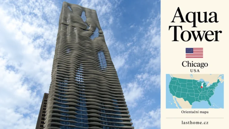 Aqua Tower: zvlněné balkony jako vertikální krajina Chicaga