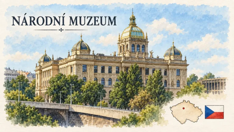 Historická budova Národního muzea: Schulzův palác nad Václavským náměstím