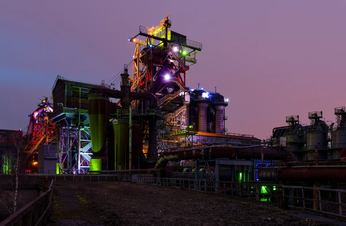 Landschaftspark Duisburg-Nord – skutečná fotografie z Wikimedia