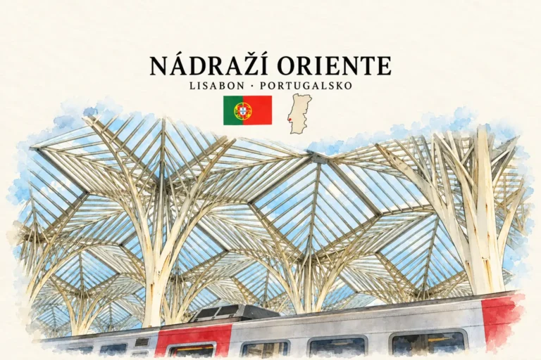 Nádraží Oriente v Lisabonu: ocelové stromy a přestupy mezi úrovněmi