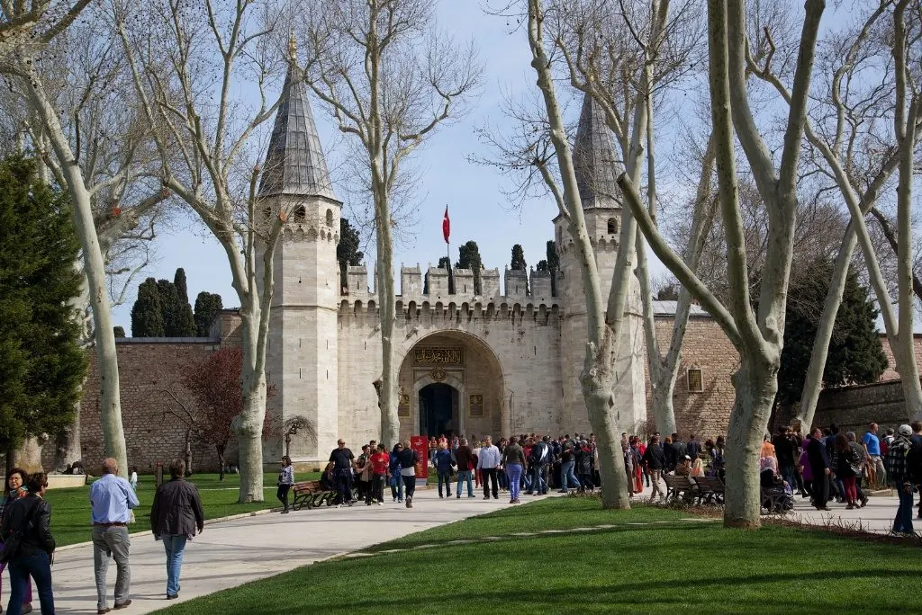 Palác Topkapi – skutečná fotografie z Wikimedia